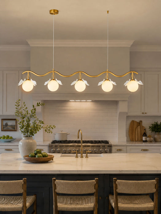 Gingko Orb Chandelier Simprolos