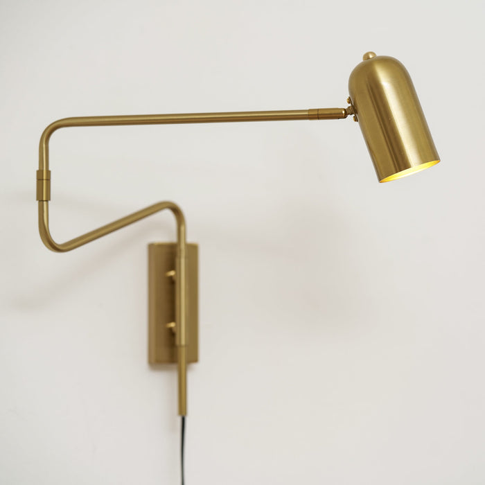 Adjustable Arm Plug In Wall Lamp - Simprolos