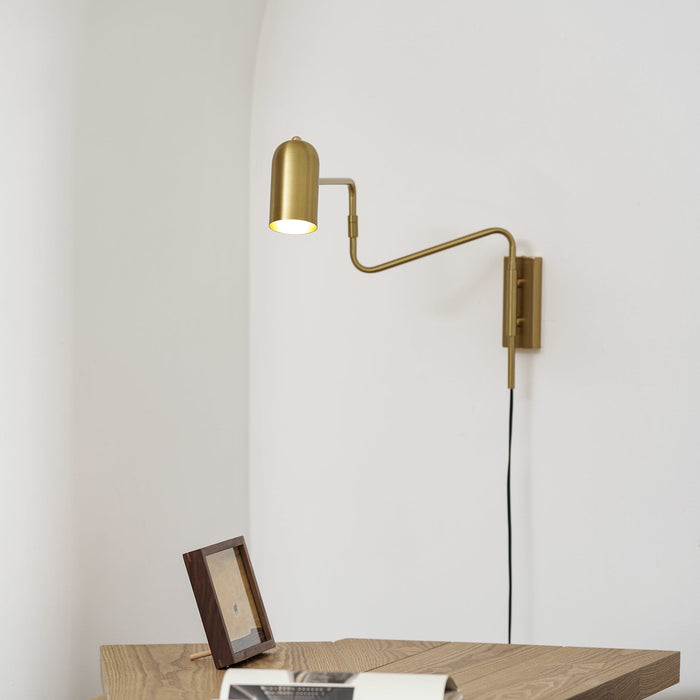 Adjustable Arm Plug In Wall Lamp - Simprolos