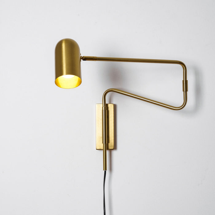 Adjustable Arm Plug In Wall Lamp - Simprolos