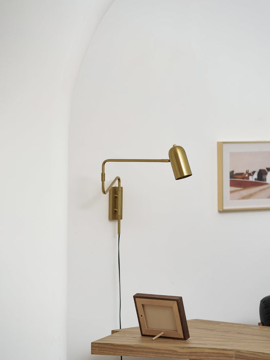 Adjustable Arm Plug In Wall Lamp - Simprolos