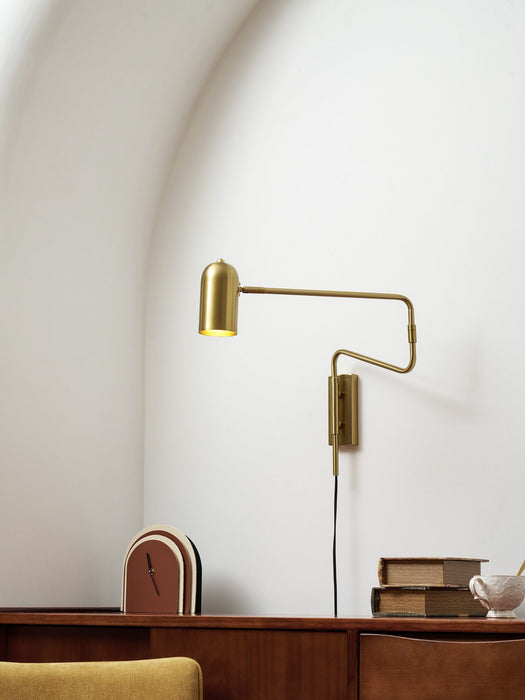 Adjustable Arm Plug In Wall Lamp - Simprolos