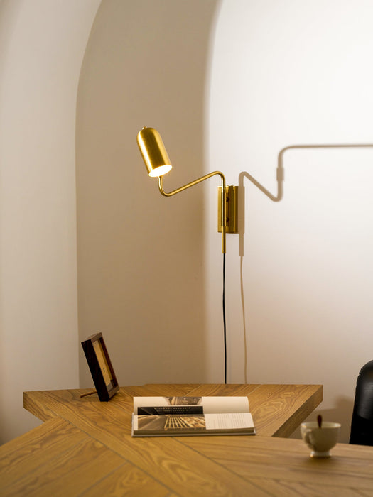 Adjustable Arm Plug In Wall Lamp - Simprolos
