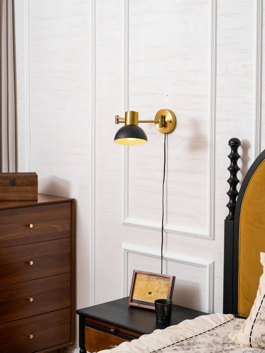 Adjustable Arm Plug In Wall Lamp - Simprolos