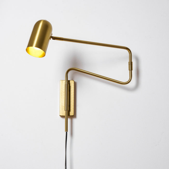 Adjustable Arm Plug In Wall Lamp - Simprolos