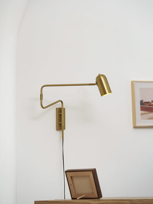 Adjustable Arm Plug In Wall Lamp - Simprolos