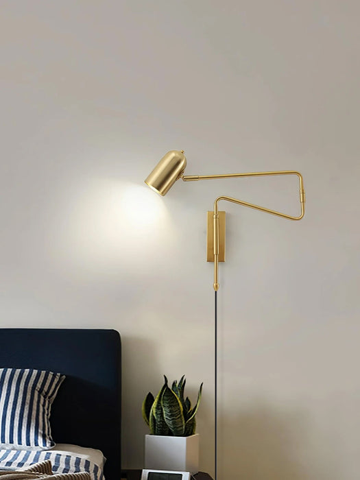 Adjustable Arm Plug In Wall Lamp - Simprolos