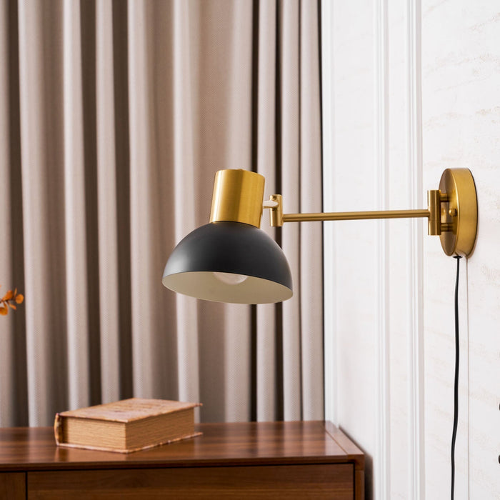 Adjustable Arm Plug In Wall Lamp - Simprolos