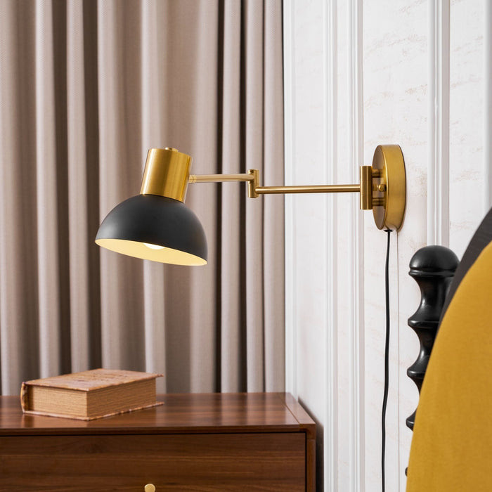 Adjustable Arm Plug In Wall Lamp - Simprolos