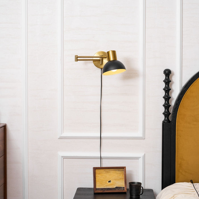 Adjustable Arm Plug In Wall Lamp - Simprolos