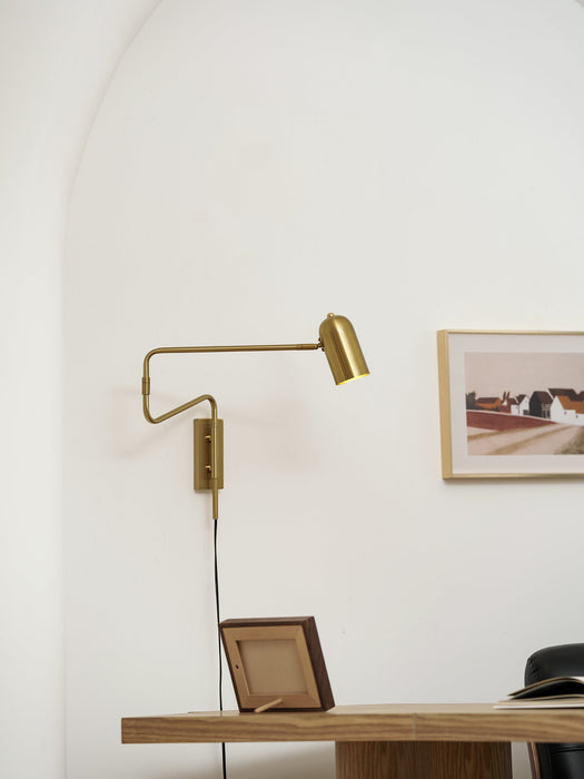 Adjustable Arm Plug In Wall Lamp - Simprolos