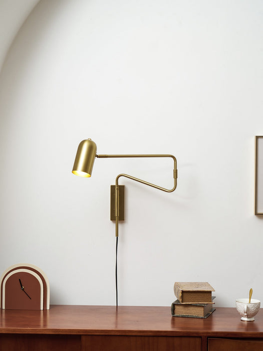 Adjustable Arm Plug In Wall Lamp - Simprolos