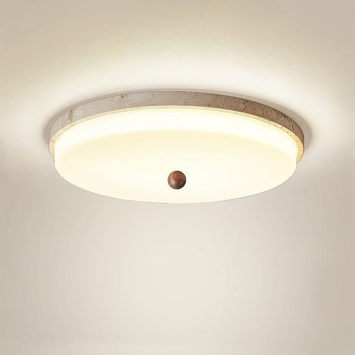 Aeon Travertine Orb Ceiling Light - Simprolos