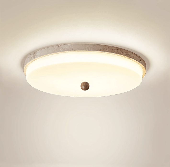 Aeon Travertine Orb Ceiling Light - Simprolos