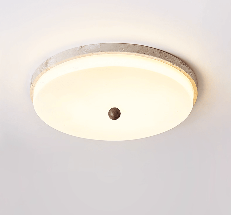 Aeon Travertine Orb Ceiling Light - Simprolos