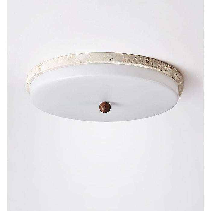 Aeon Travertine Orb Ceiling Light - Simprolos