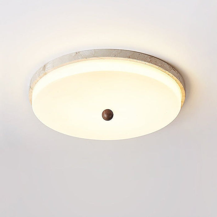 Aeon Travertine Orb Ceiling Light - Simprolos