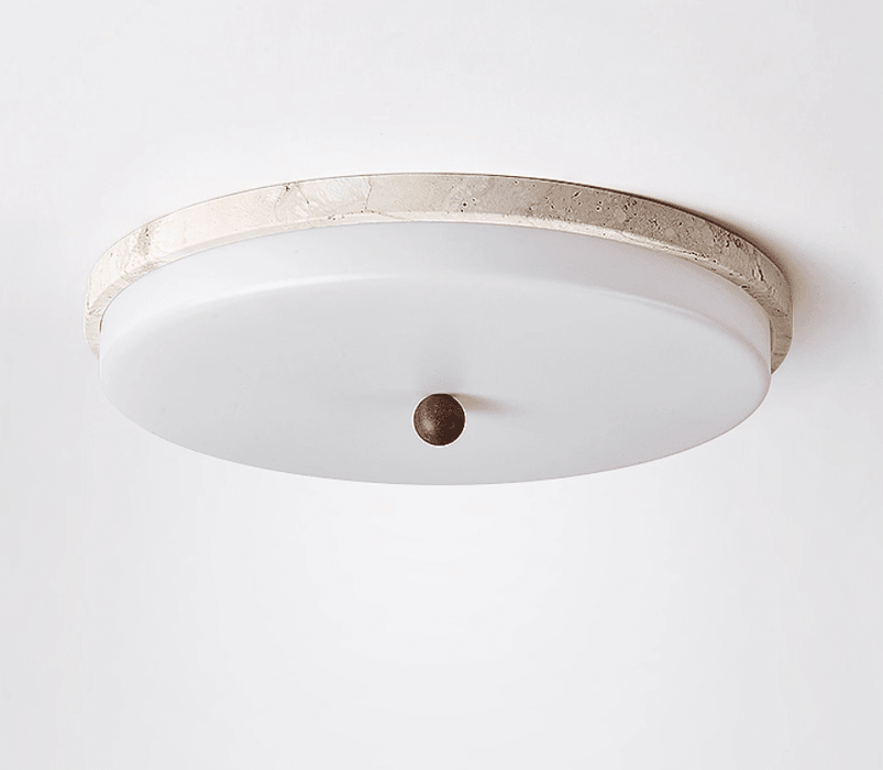 Aeon Travertine Orb Ceiling Light - Simprolos