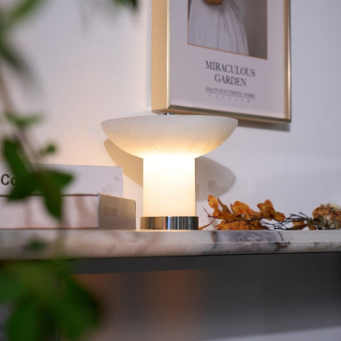 Aeralith Rechargeable Alabaster Table Lamp - Simprolos