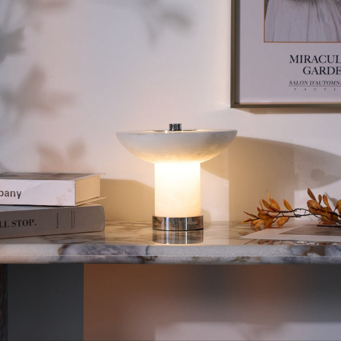 Aeralith Rechargeable Alabaster Table Lamp - Simprolos