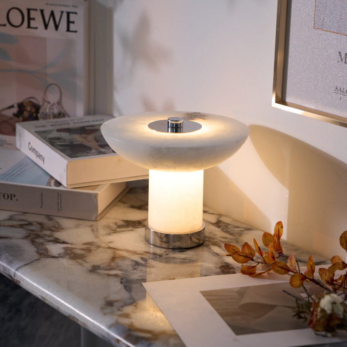 Aeralith Rechargeable Alabaster Table Lamp - Simprolos