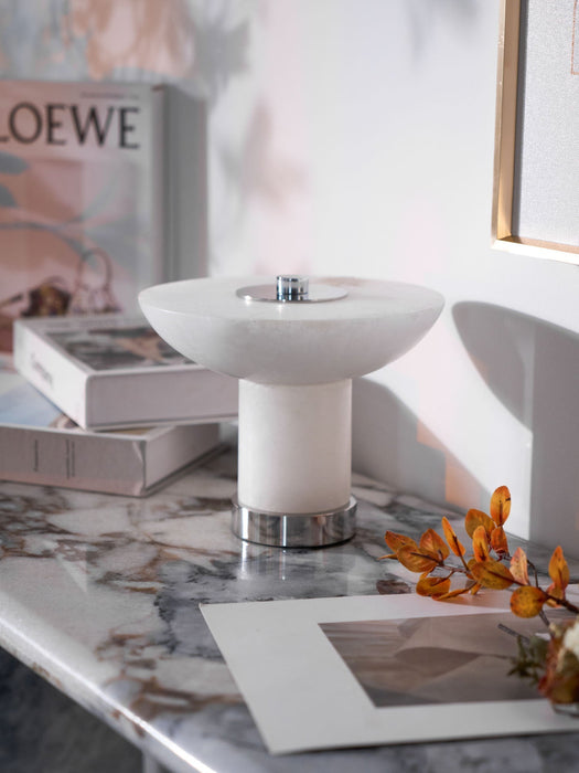 Aeralith Rechargeable Alabaster Table Lamp - Simprolos