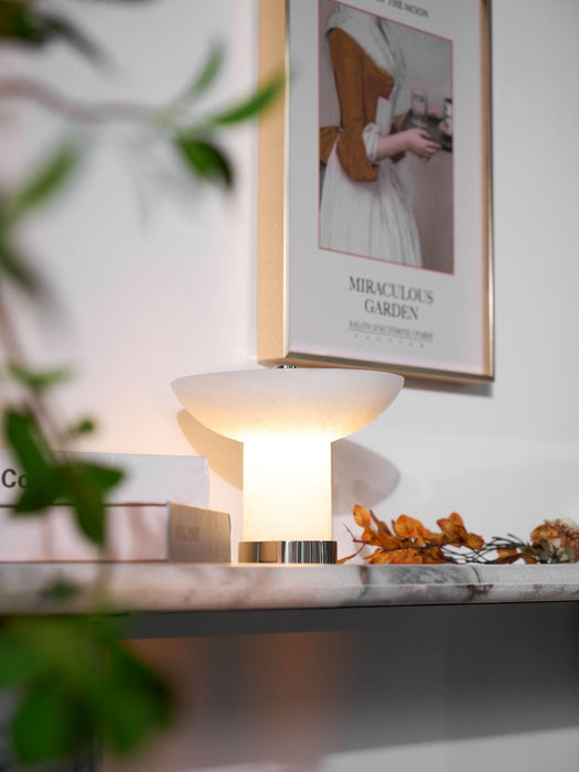 Aeralith Rechargeable Alabaster Table Lamp - Simprolos