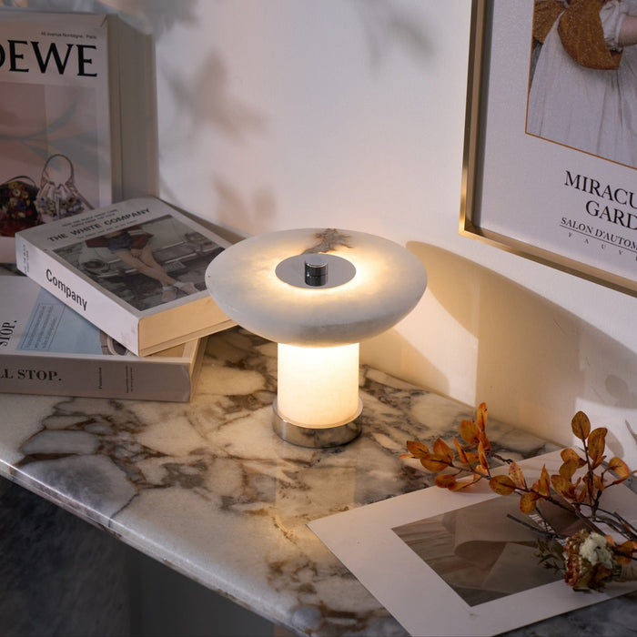 Aeralith Rechargeable Alabaster Table Lamp - Simprolos