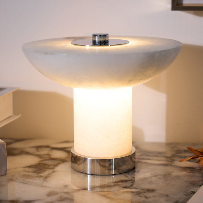 Aeralith Rechargeable Alabaster Table Lamp - Simprolos