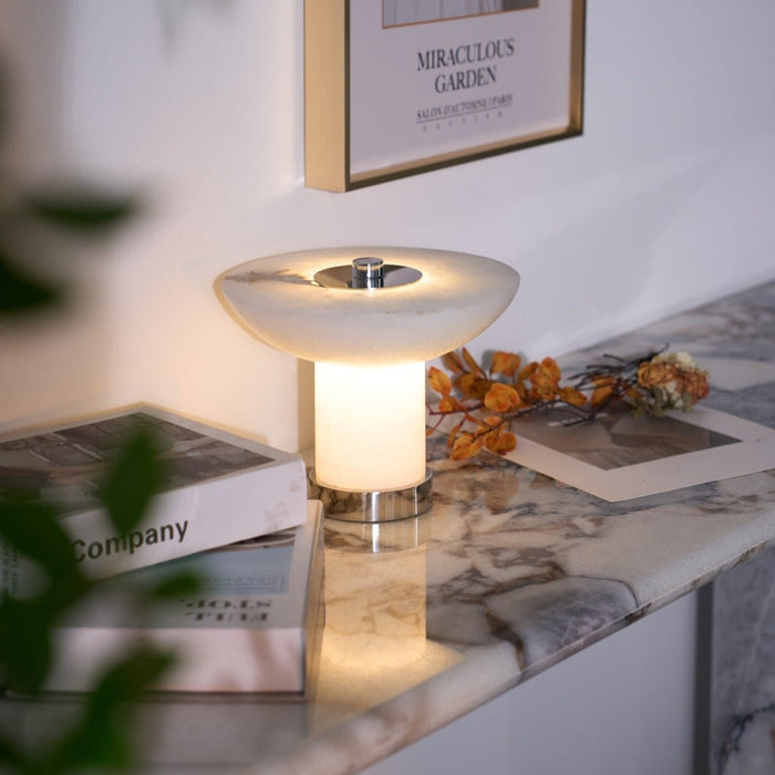 Aeralith Rechargeable Alabaster Table Lamp - Simprolos