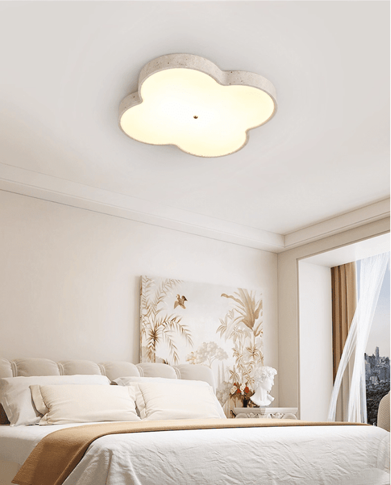 Aethel Cloud Travertine Ceiling Lamp - Simprolos