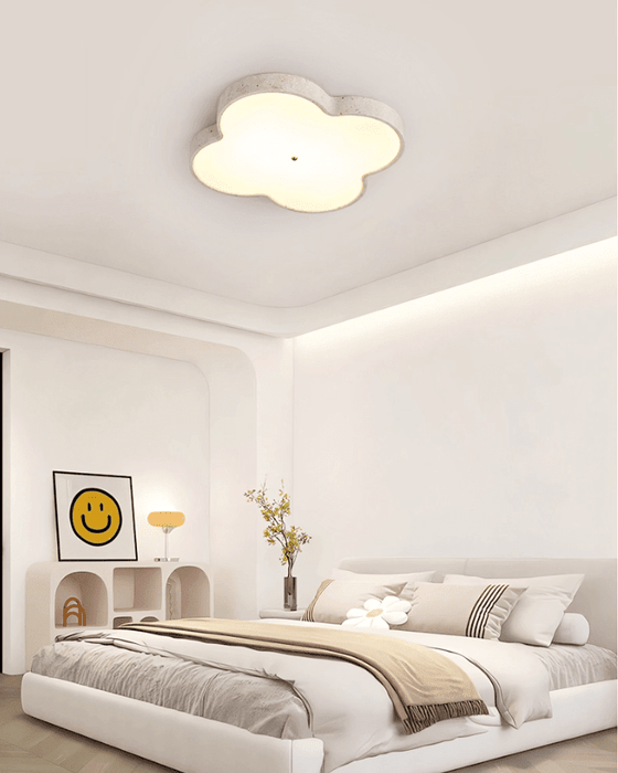 Aethel Cloud Travertine Ceiling Lamp - Simprolos