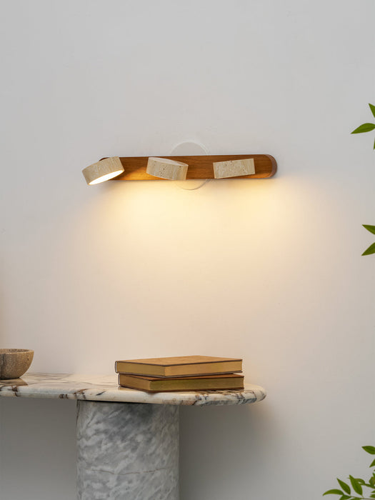 Travertine Duo Wall Light Simprolos