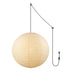 Akari A Pendant Swag Light (black plug wire) - Simprolos
