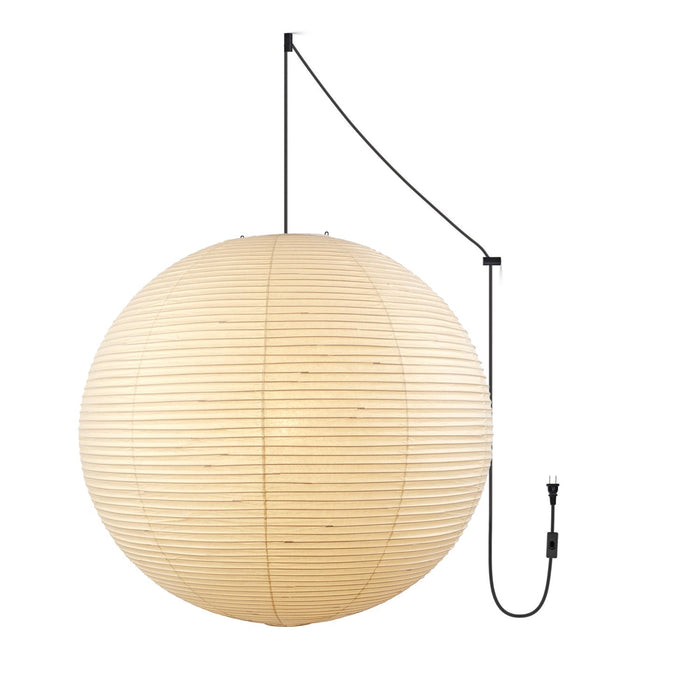 Akari A Pendant Swag Light (black plug wire) - Simprolos
