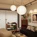 Akari A Pendant Swag Light (black plug wire) - Simprolos