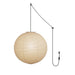 Akari A Pendant Swag Light (black plug wire) - Simprolos