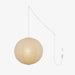 Akari A Round Swag Light (white plug wire) - Simprolos
