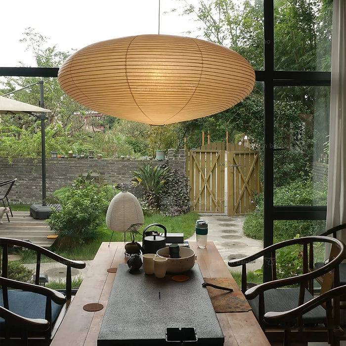 Akari Oval Pendant Light 19.7" - Simprolos