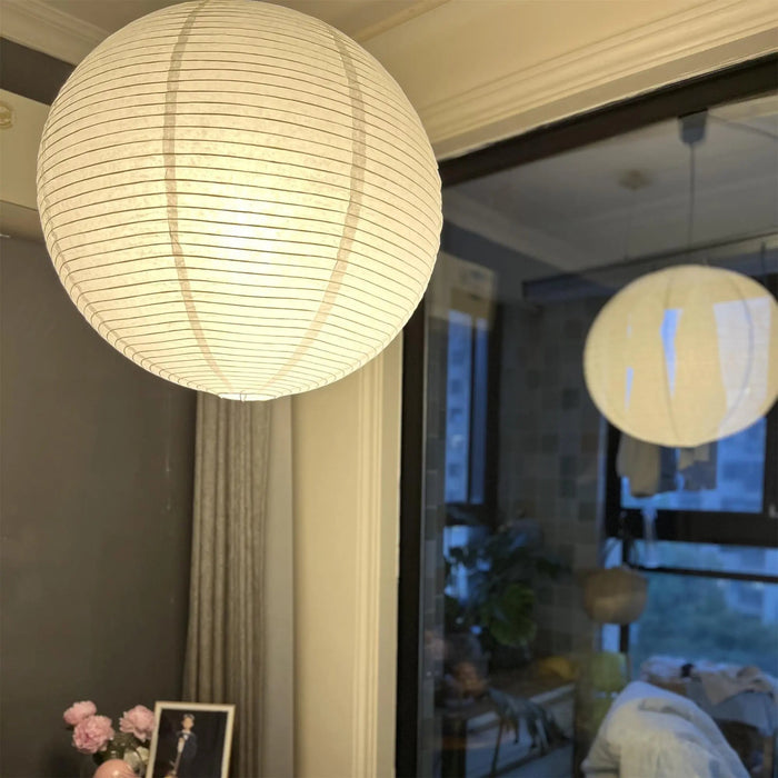 Akari Paper Round Pendant Light - Simprolos