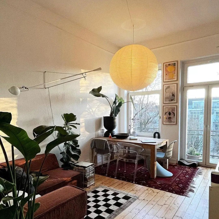 Akari Paper Round Pendant Light - Simprolos
