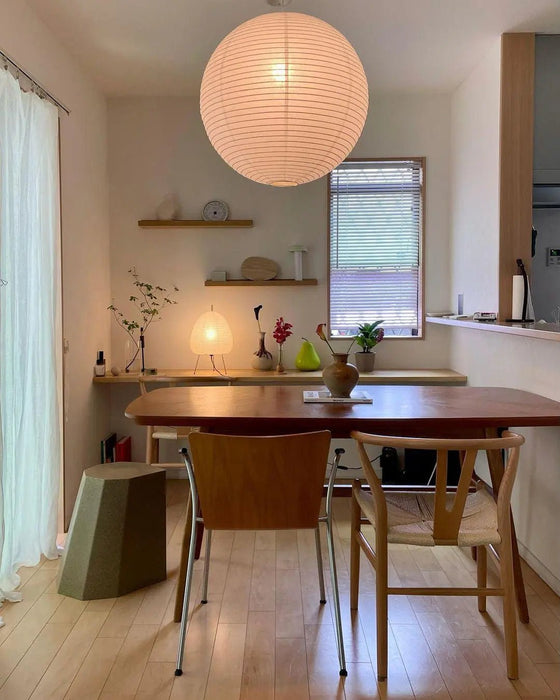 Akari Paper Round Pendant Light - Simprolos