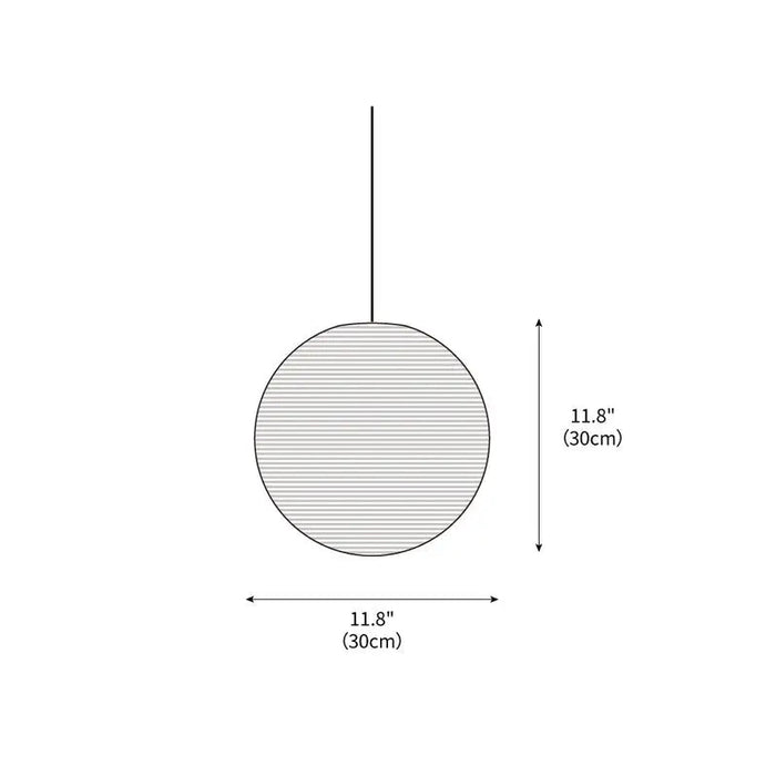 Akari Paper Round Pendant Light - Simprolos