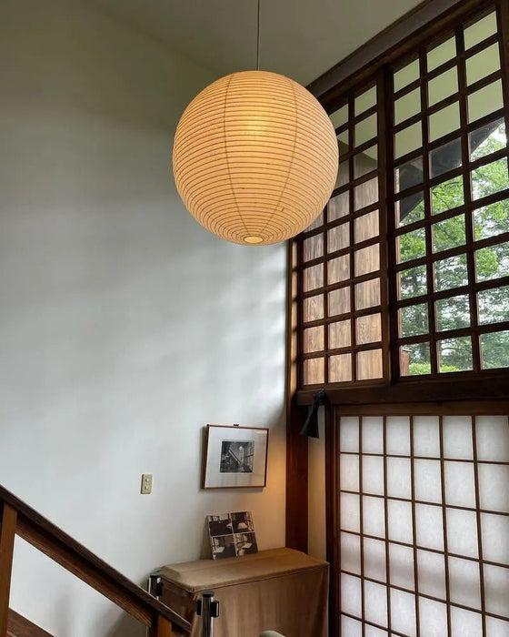 Akari Paper Round Pendant Light - Simprolos