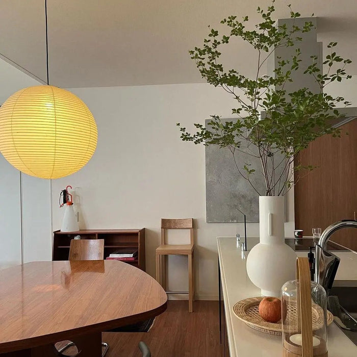 Akari Paper Round Pendant Light - Simprolos