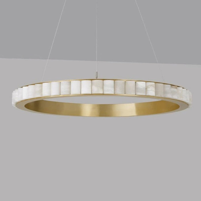Alabaster Avalon Halo Chandelier - Simprolos