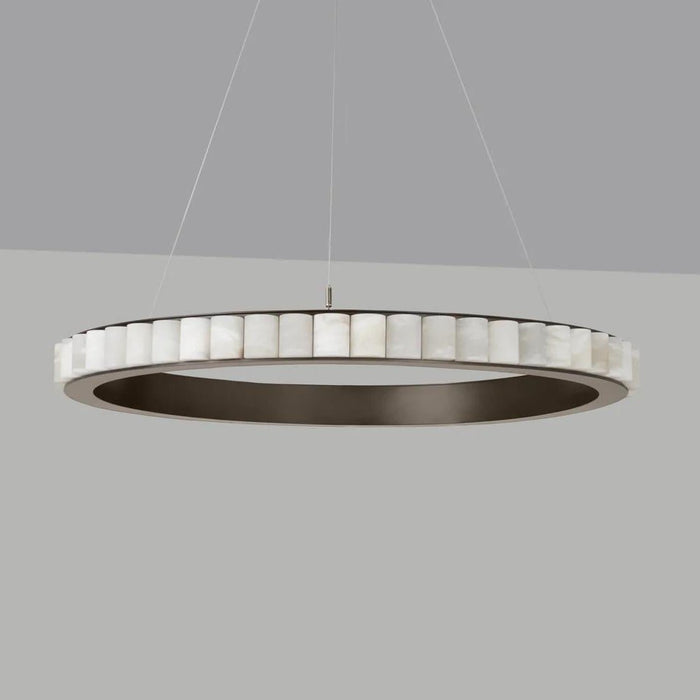 Alabaster Avalon Halo Chandelier - Simprolos