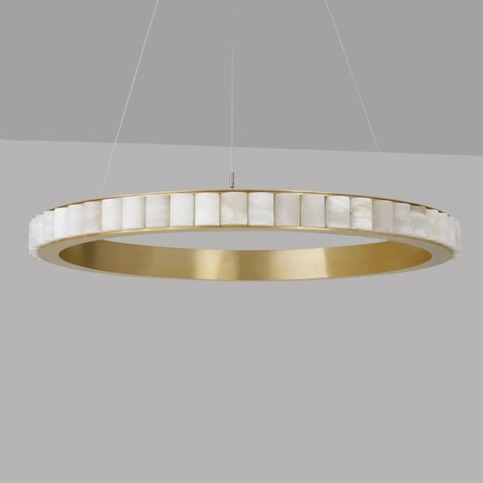 Alabaster Avalon Halo Chandelier - Simprolos
