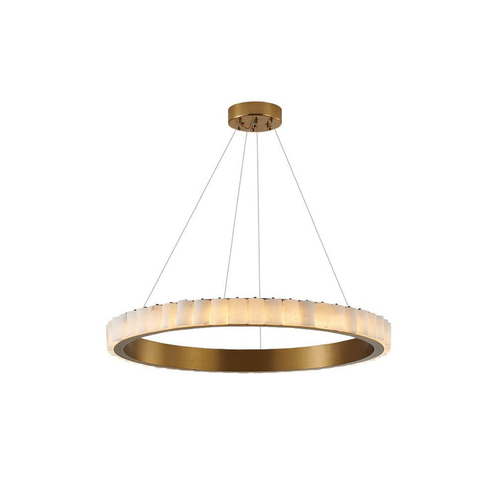 Alabaster Avalon Halo Chandelier - Simprolos