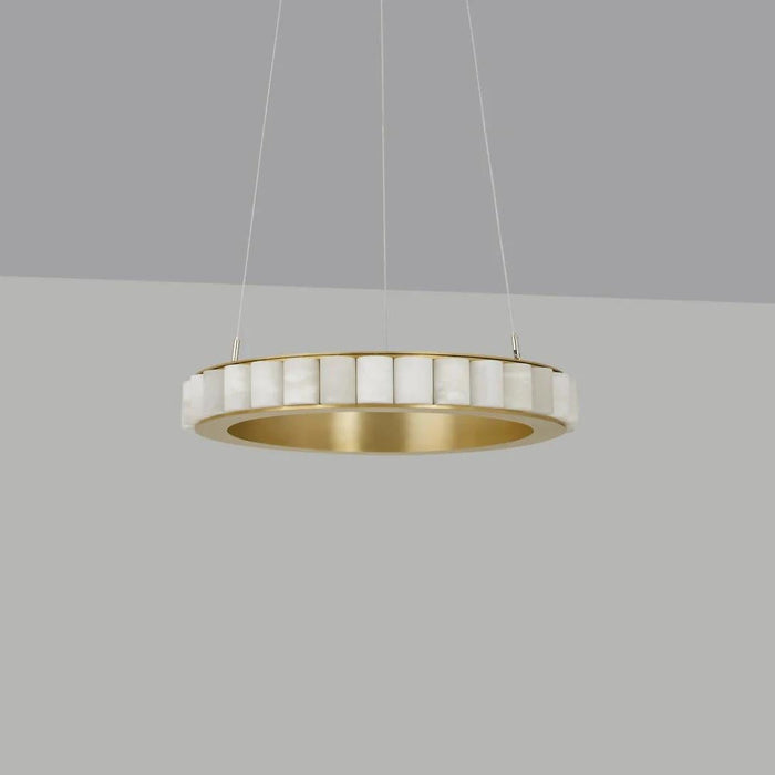 Alabaster Avalon Halo Chandelier - Simprolos